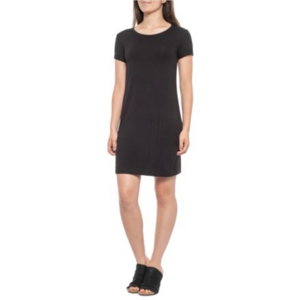 C&C California Cuff Sleeve TShirt Dress Black